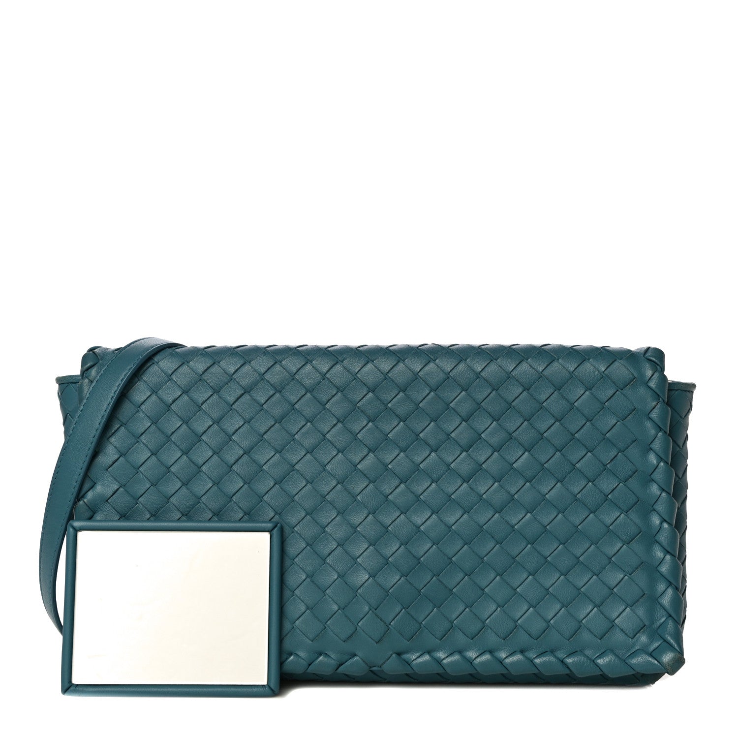 Bottega Veneta Nappa Intrecciato Dahlia Clutch Crossbody Canard 1 of 22