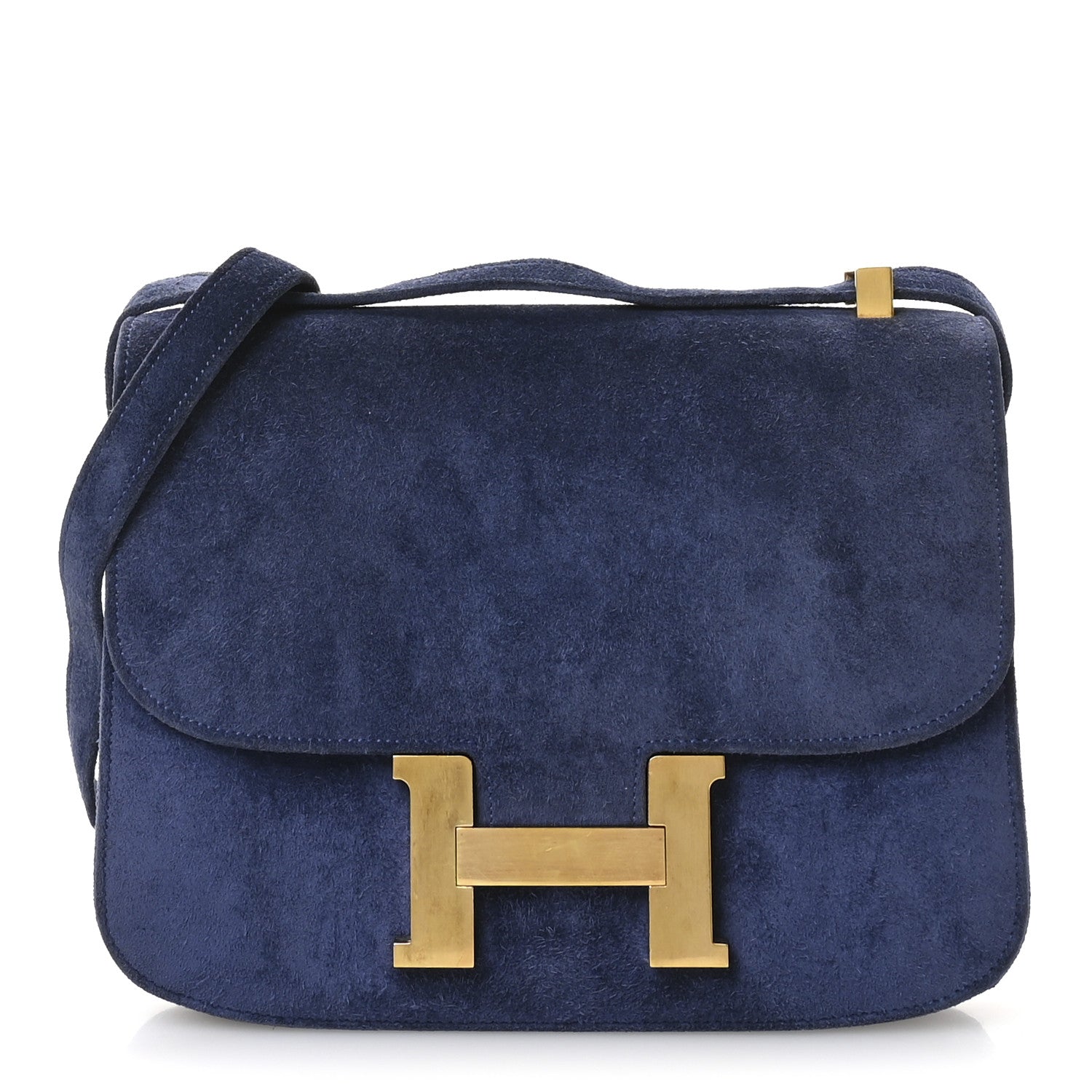 Hermes Veau Doblis Bonwit Teller Constance 23 Bleu Saphir 2 of 21