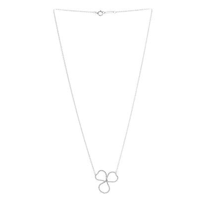 Tiffany Platinum Diamond Large Paper Flowers Pendant Necklace 3 of 6