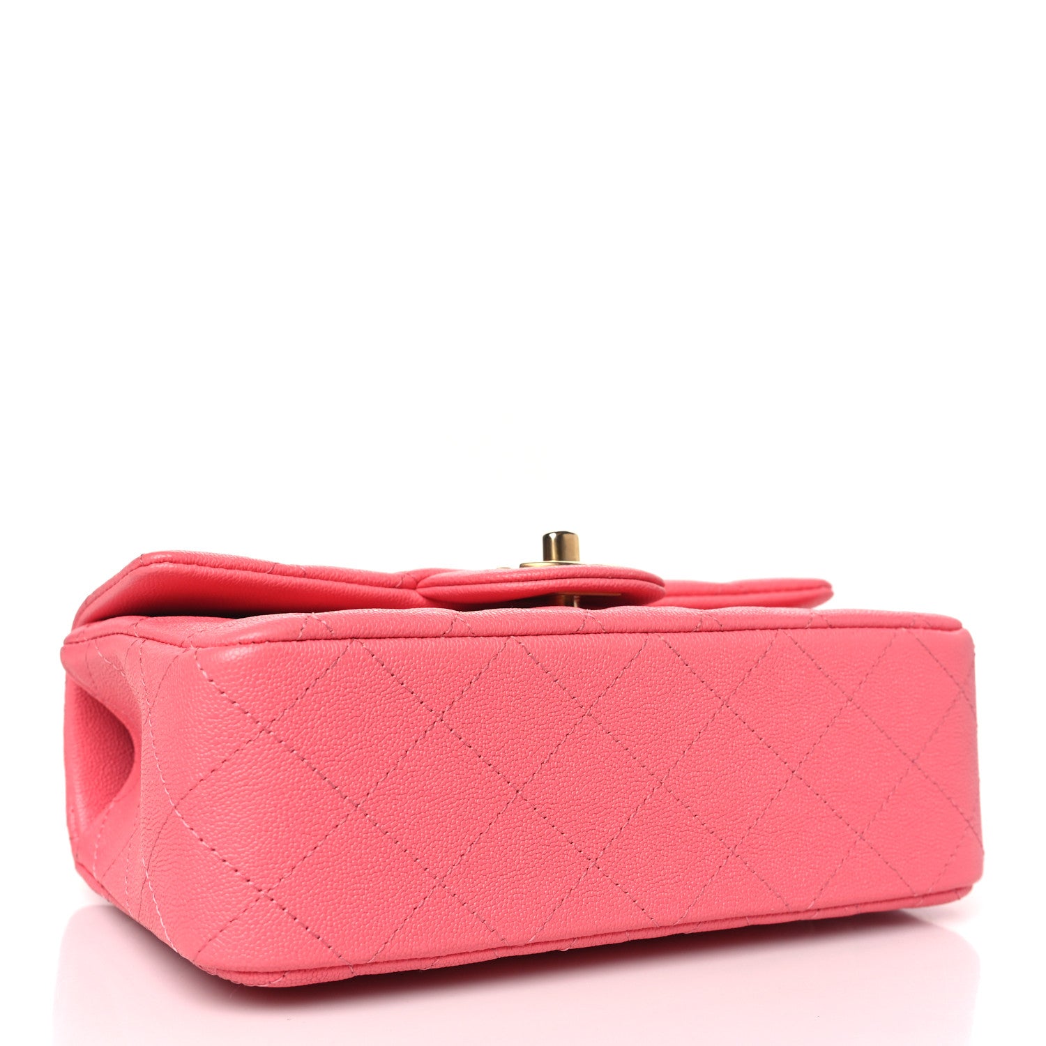 Chanel Caviar Quilted Mini Top Handle Rectangular Flap Pink 4 of 11
