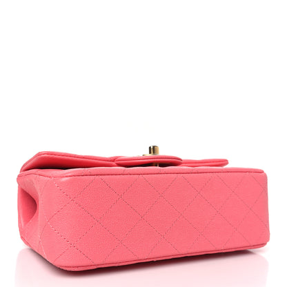 Chanel Caviar Quilted Mini Top Handle Rectangular Flap Pink 4 of 11