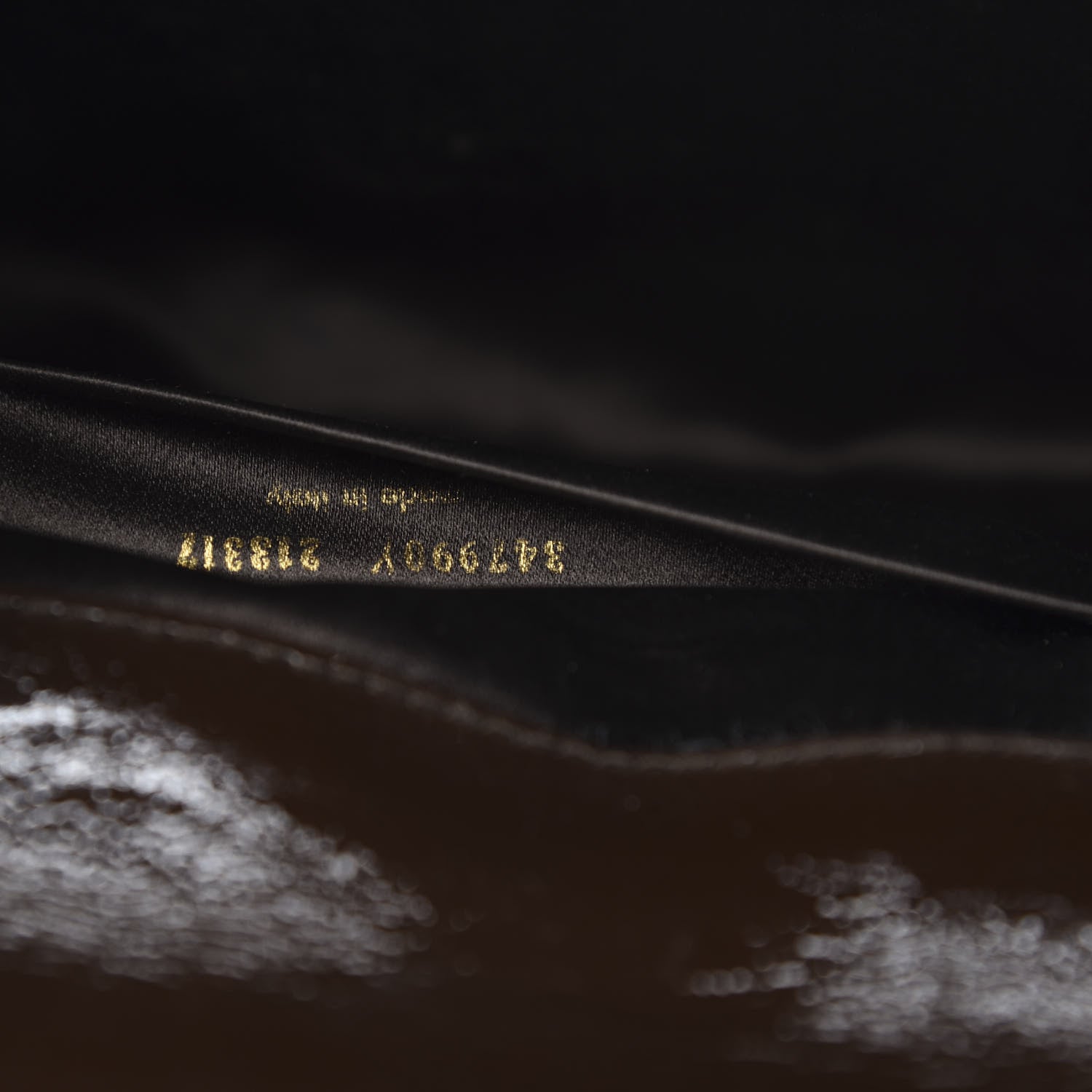 Saint Laurent Textured Patent Calfskin Large Belle De Jour Clutch Dark Brown 7 of 8