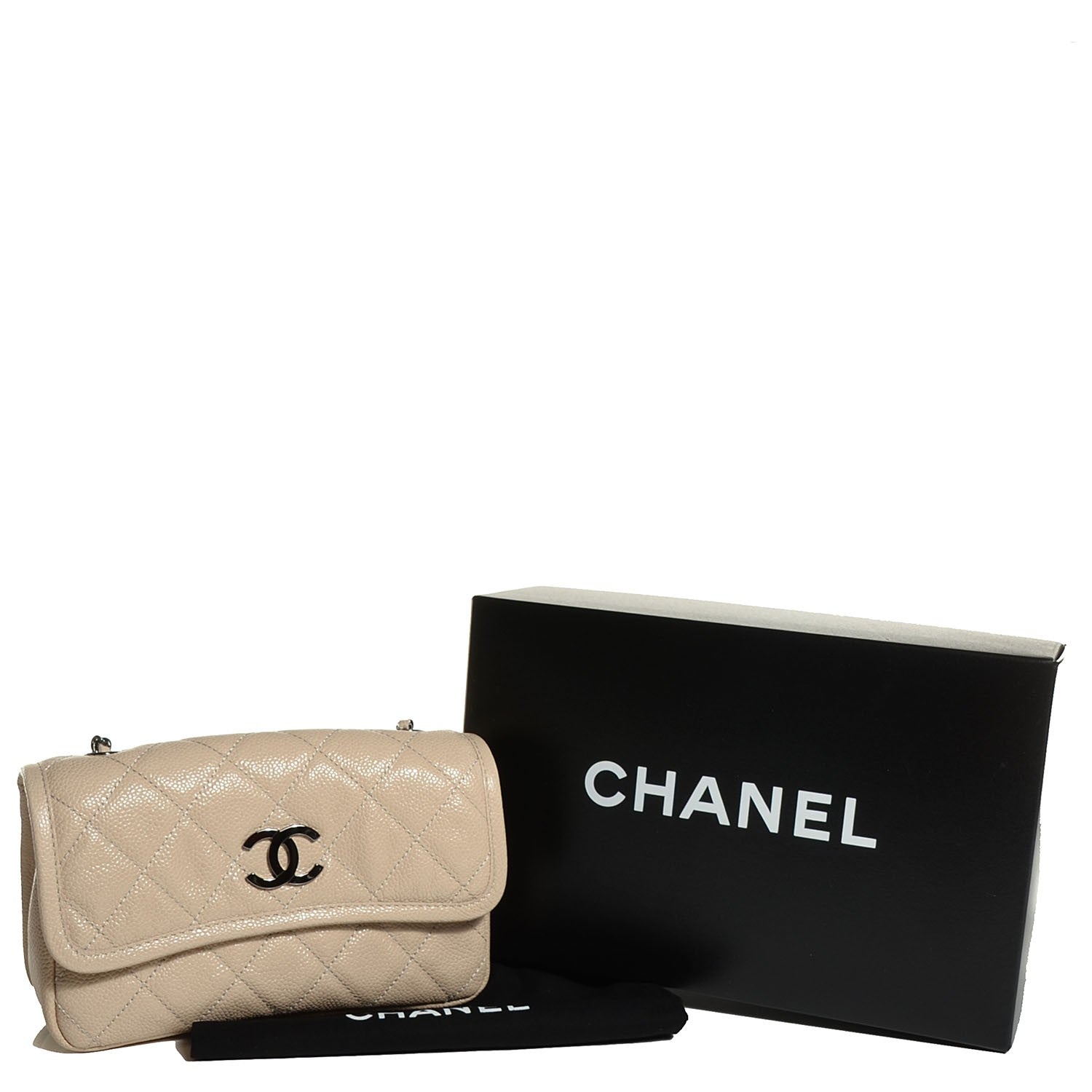 Chanel Grained Calfskin Small Natural Beauty Flap Light Beige 5 of 8