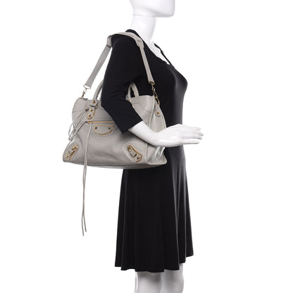 Balenciaga Chevre Gold Metallic Edge Hardware City Gris Glace 2 of 11