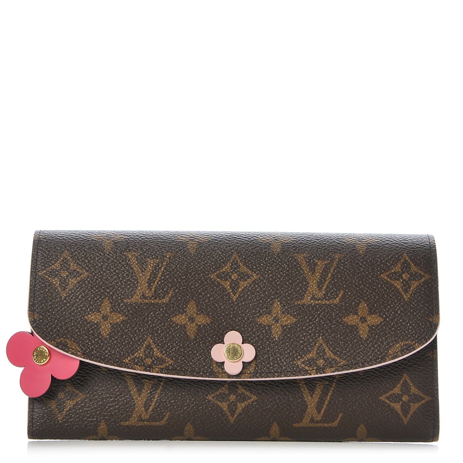 Louis Vuitton Monogram Bloom Flower Emilie Wallet 1 of 8