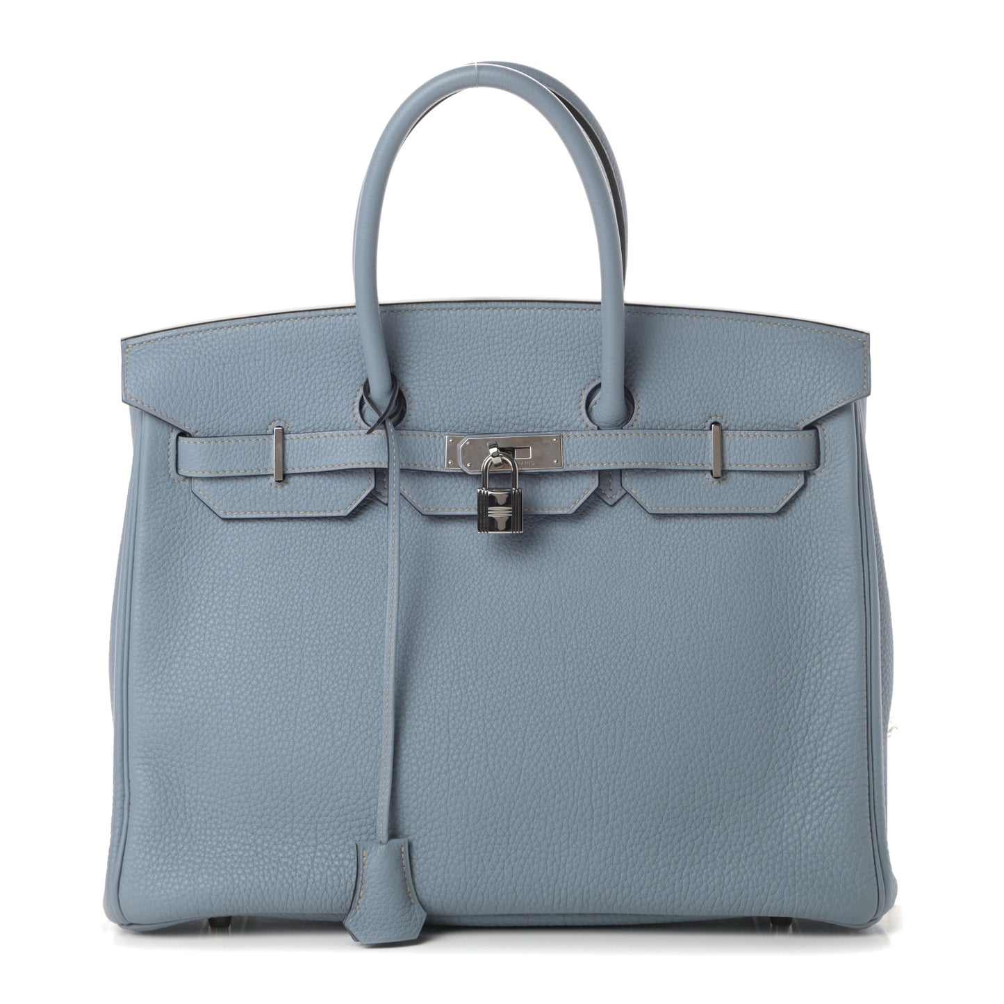 Togo Birkin 35 Bleu Lin