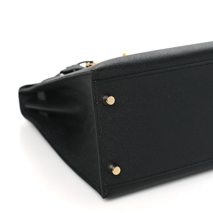 Hermes Epsom Kelly Sellier 32 Black 9 of 10