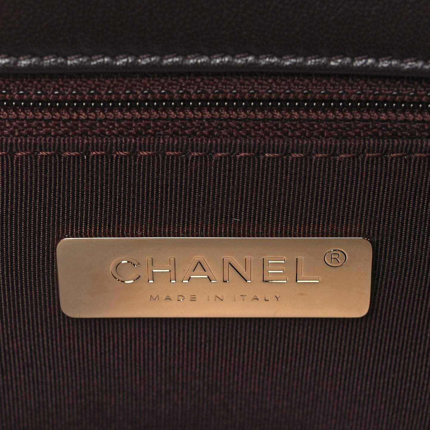 Lambskin Quilted Medium Chanel 19 Flap Dark Brown