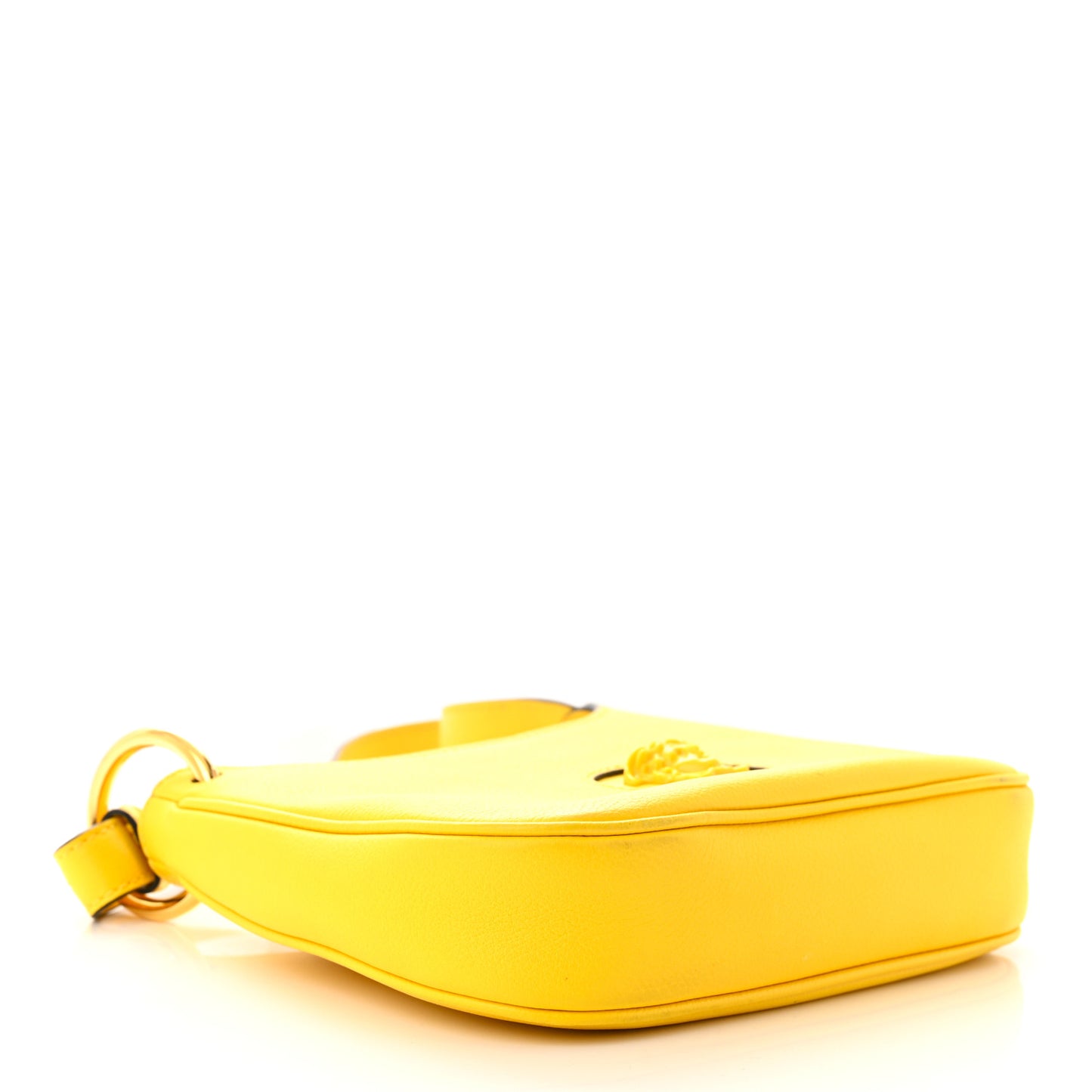 Calfskin La Medusa Mini Hobo Crossbody Yellow