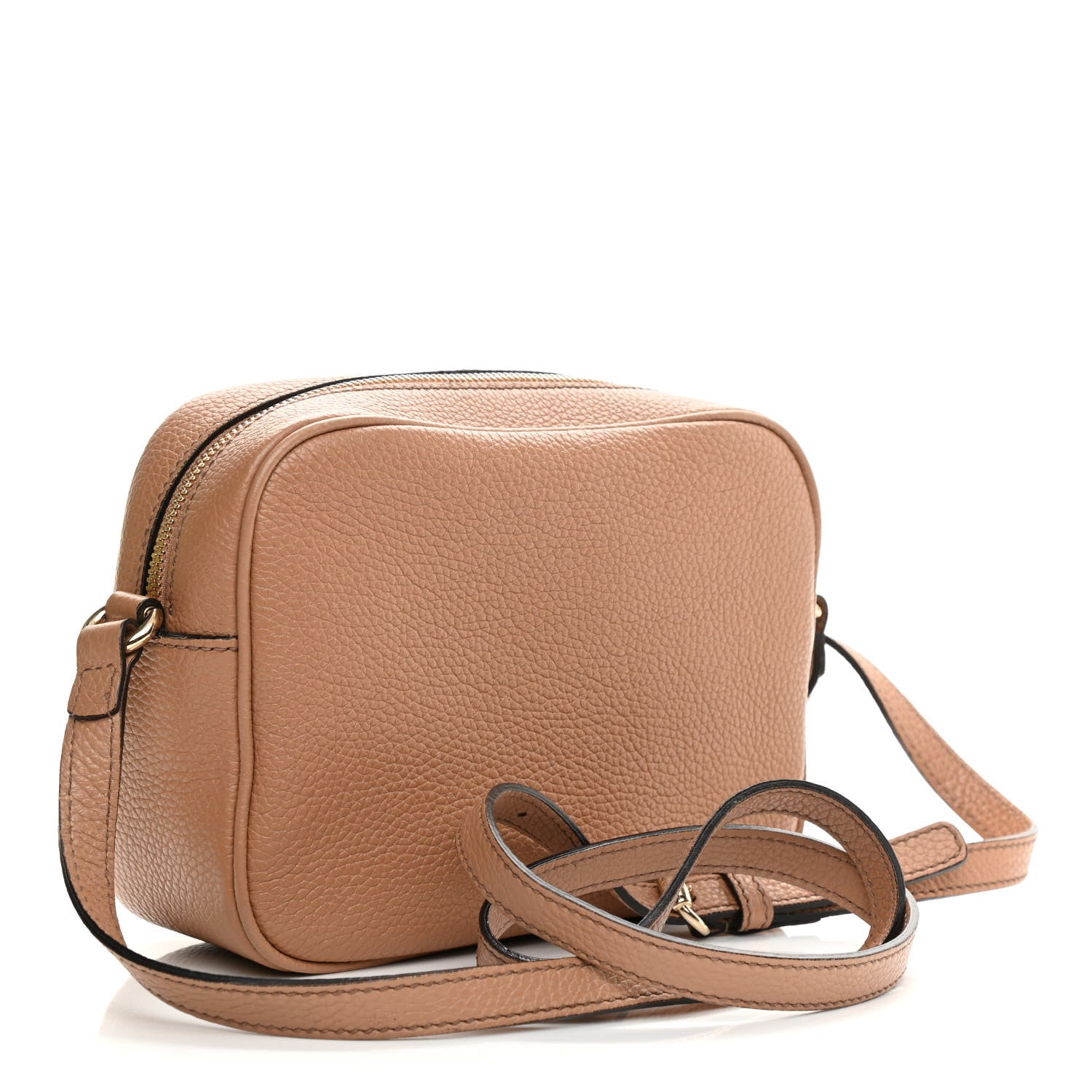 Gucci Pebbled Calfskin Small Soho Disco Bag Camelia 3 of 12