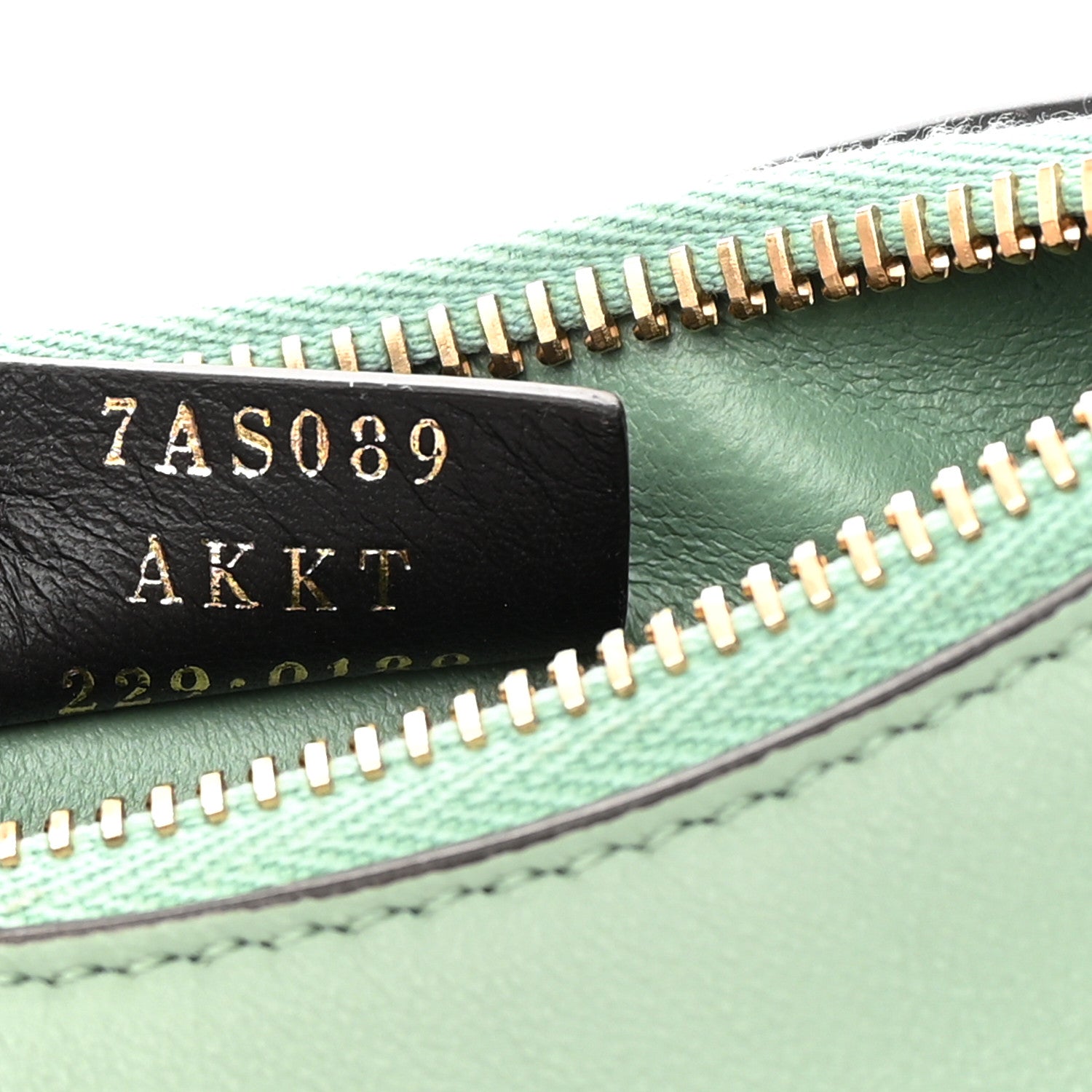 Fendi Vitello Grace New Matte Nano Fendigraphy Hobo Charm Menta 7 of 11