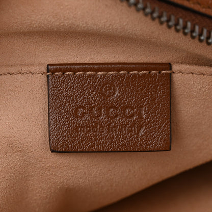 Gucci Glazed Calfskin Matelasse Diagonal Mini GG Marmont Chain Shoulder Bag Cuir 6 of 11