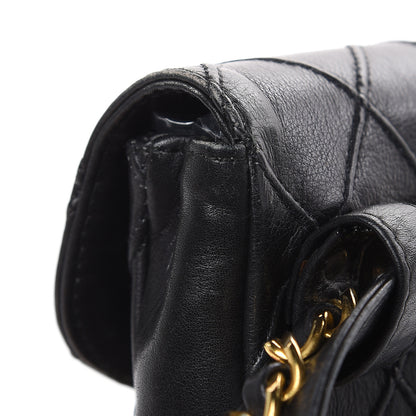 Chanel Lambskin Quilted Flap Waist Belt Bag Black 11 of 15