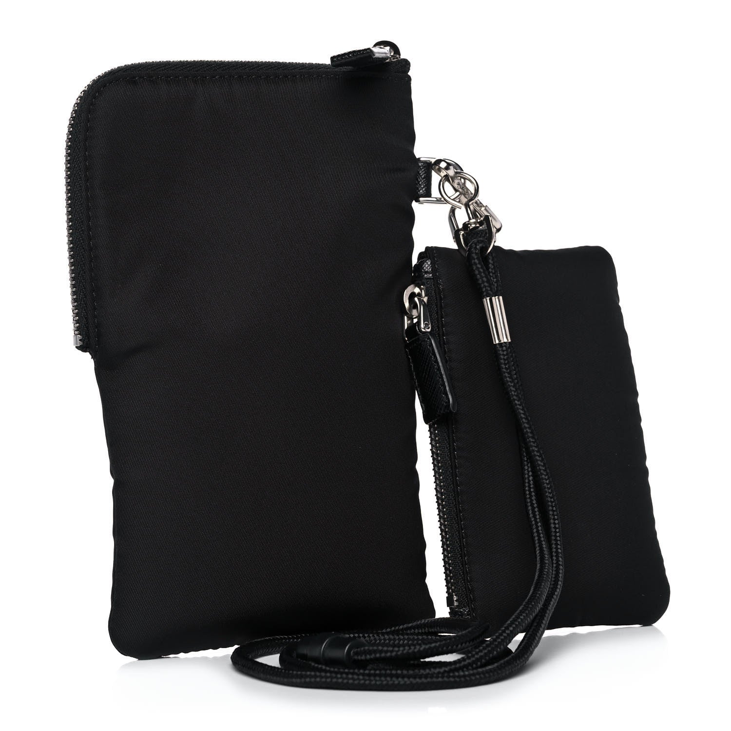 Prada Tessuto Re-Nylon Double Pouch Black 2 of 10