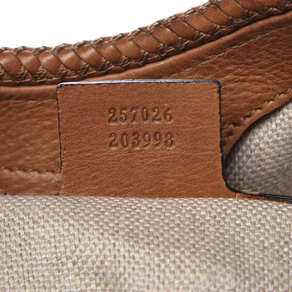 Gucci Pebbled Calfskin Medium Marrakech Hobo Brown 7 of 13