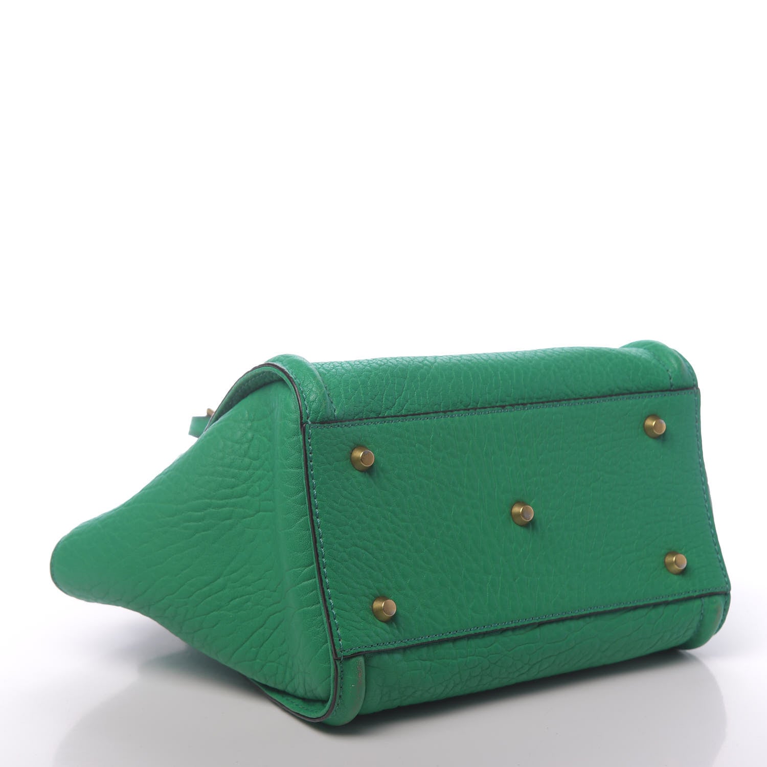 MCM Calfskin Small Kathy Tote Green 3 of 14