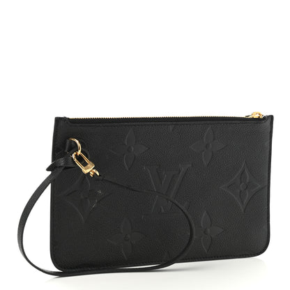 Louis Vuitton Empreinte Monogram Giant Neverfull MM Pochette Black 3 of 6