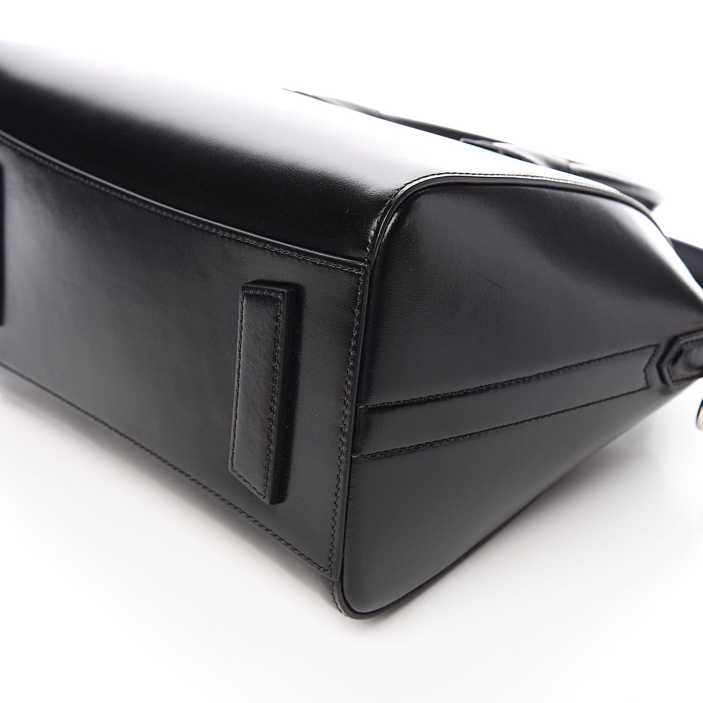 Shiny Lord Calfskin Small Antigona Black