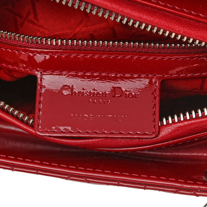 Christian Dior Patent Cannage Medium Lady Dior Red 6 of 11