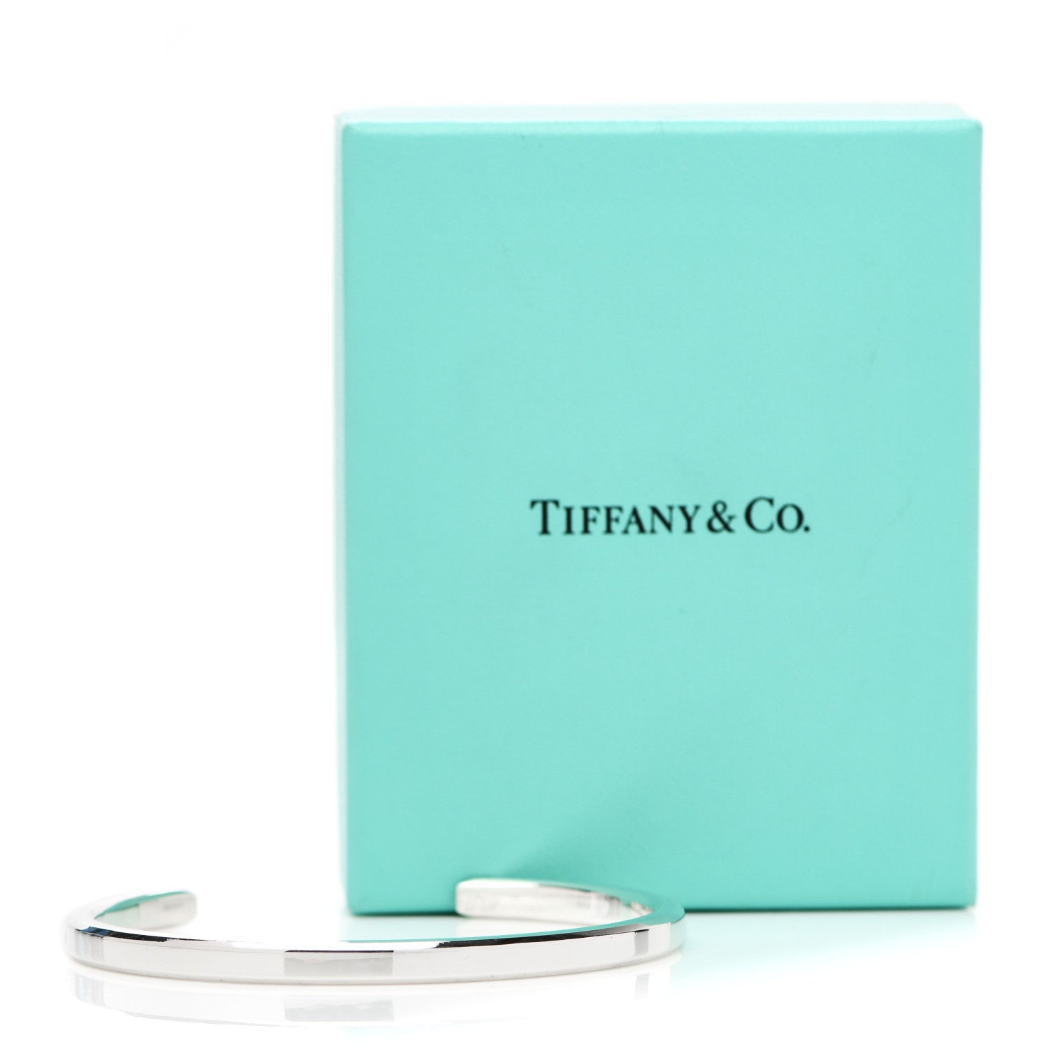 Tiffany Sterling Silver Narrow Makers Cuff Bracelet 4 of 4