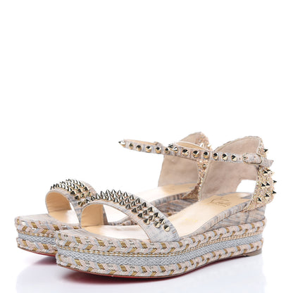 Christian Louboutin Liege Savana Madmonica 60 Platform Sandals 39 Naturalle 3 of 8