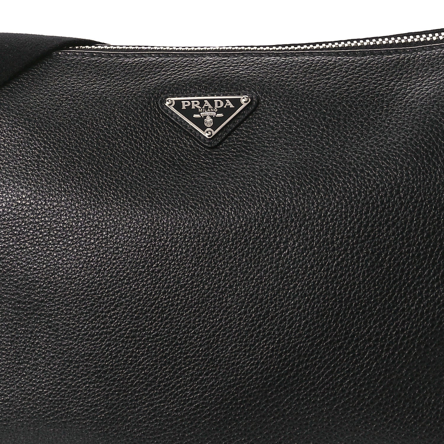 Prada Vitello Daino Medium Messenger Bag Black 7 of 9