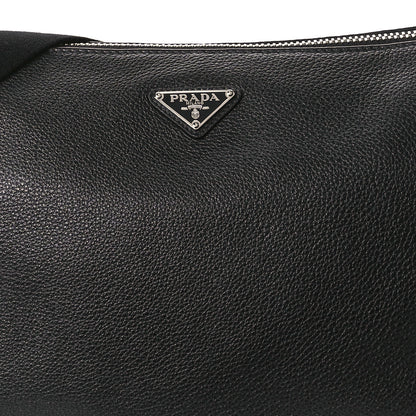 Prada Vitello Daino Medium Messenger Bag Black 7 of 9