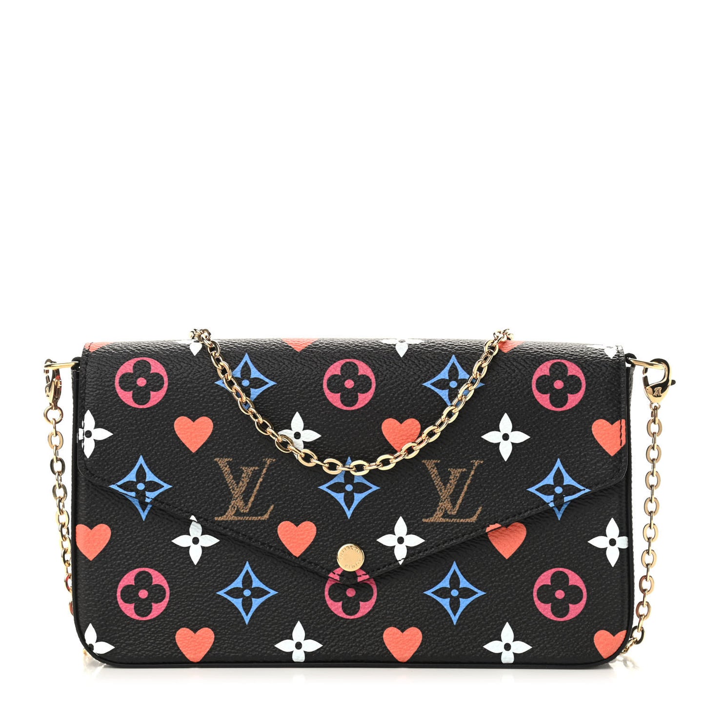 Game On Felicie Chain Wallet Black