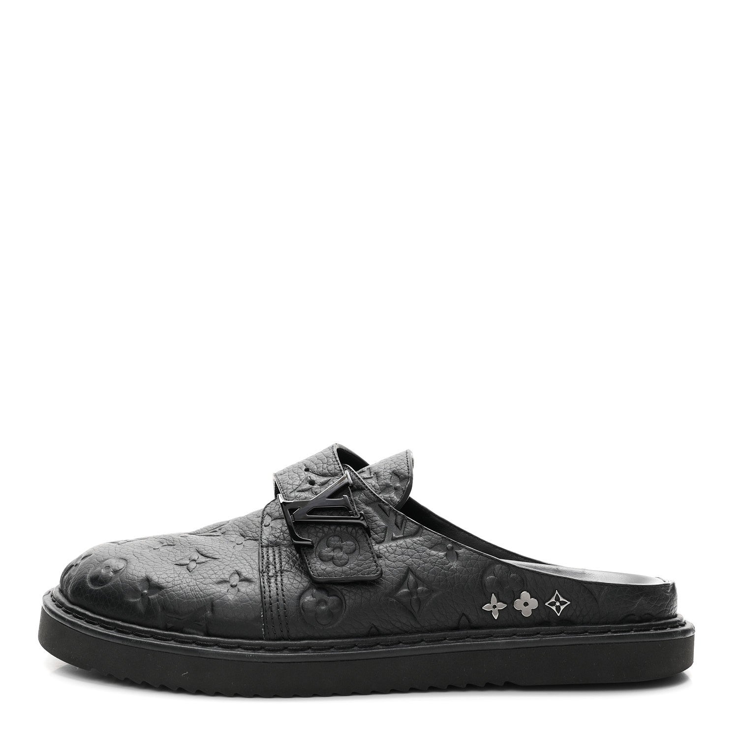 Louis Vuitton Empreinte Monogram LV Easy Mens Mule 8.5 Black 1 of 9