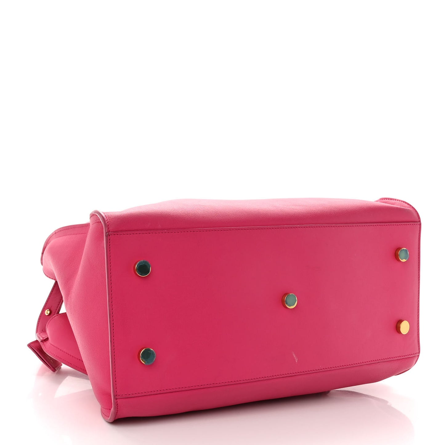 Calfskin Small Monogram Cabas Fuchsia