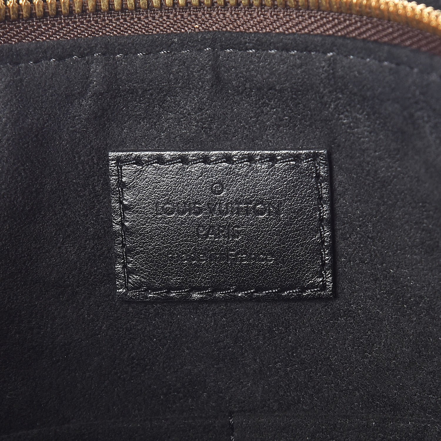 Louis Vuitton Monogram Flower Zipped Tote MM Black 9 of 9