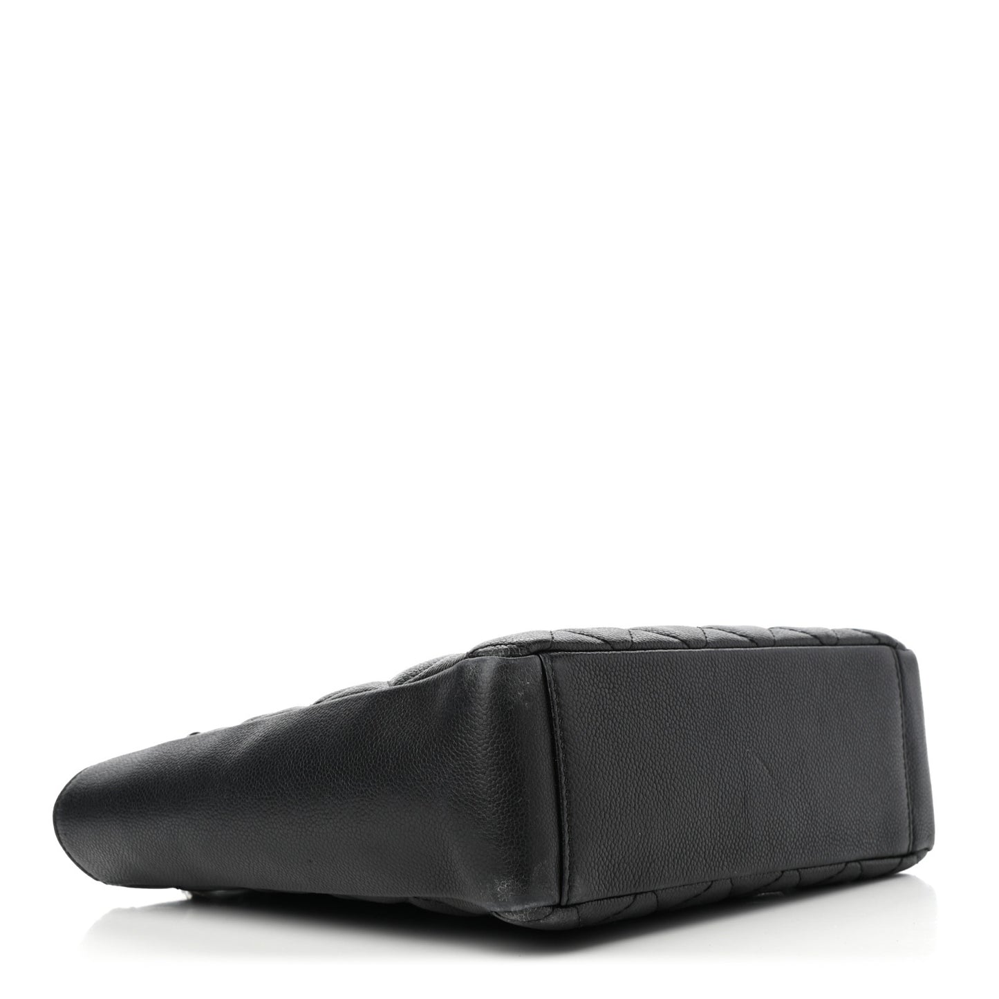 Caviar Quilted Petit Shopping Tote PST Black