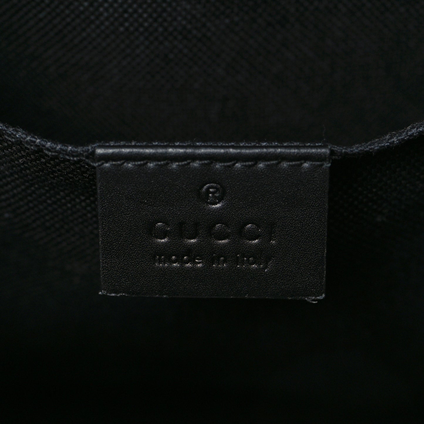 GG Supreme Monogram Web Small Flat Messenger Bag Black Grey