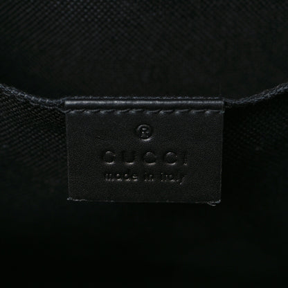 Gucci GG Supreme Monogram Web Small Flat Messenger Bag Black Grey 6 of 10