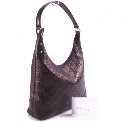 Gucci Guccissima Hobo Metallic Brown 3 of 10