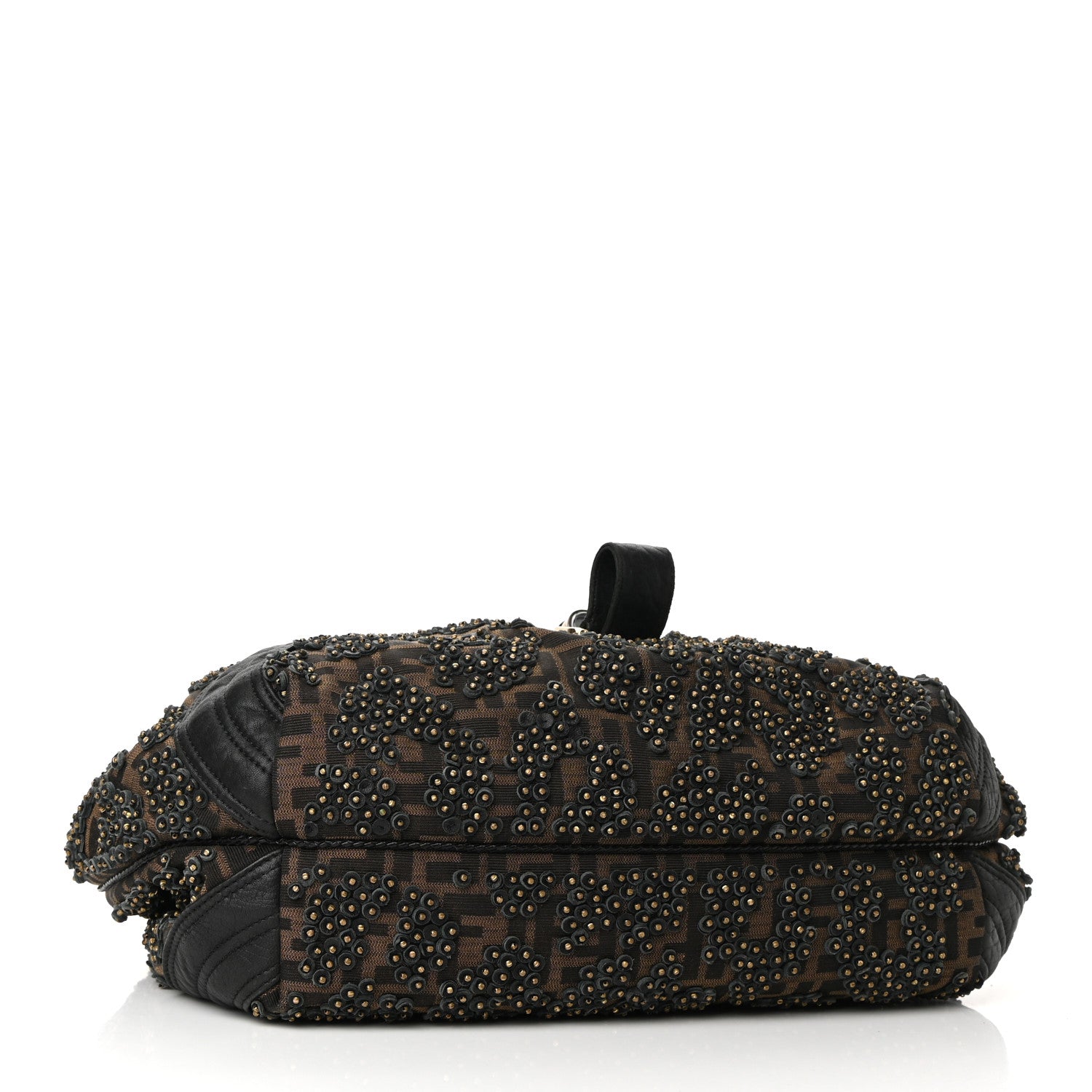 Fendi Nappa Zucca Studded Spy Tobacco 3 of 8