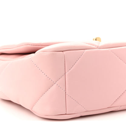 Chanel Lambskin Quilted Medium Chanel 19 Flap Light Pink 9 of 10