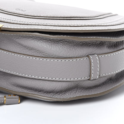 Chloe Calfskin Medium Marcie Round Crossbody Bag Cashmere Grey 10 of 10