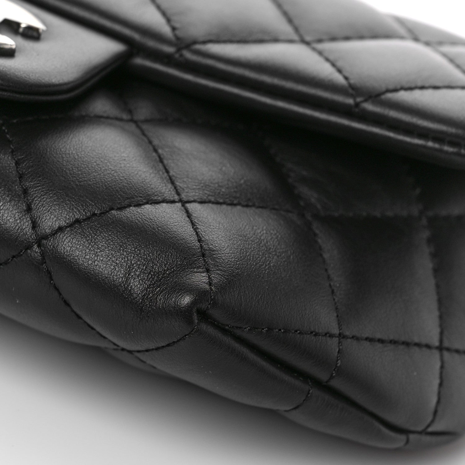Chanel Calfskin Quilted CC Uniform Flap Belt Bag Black 9 of 10