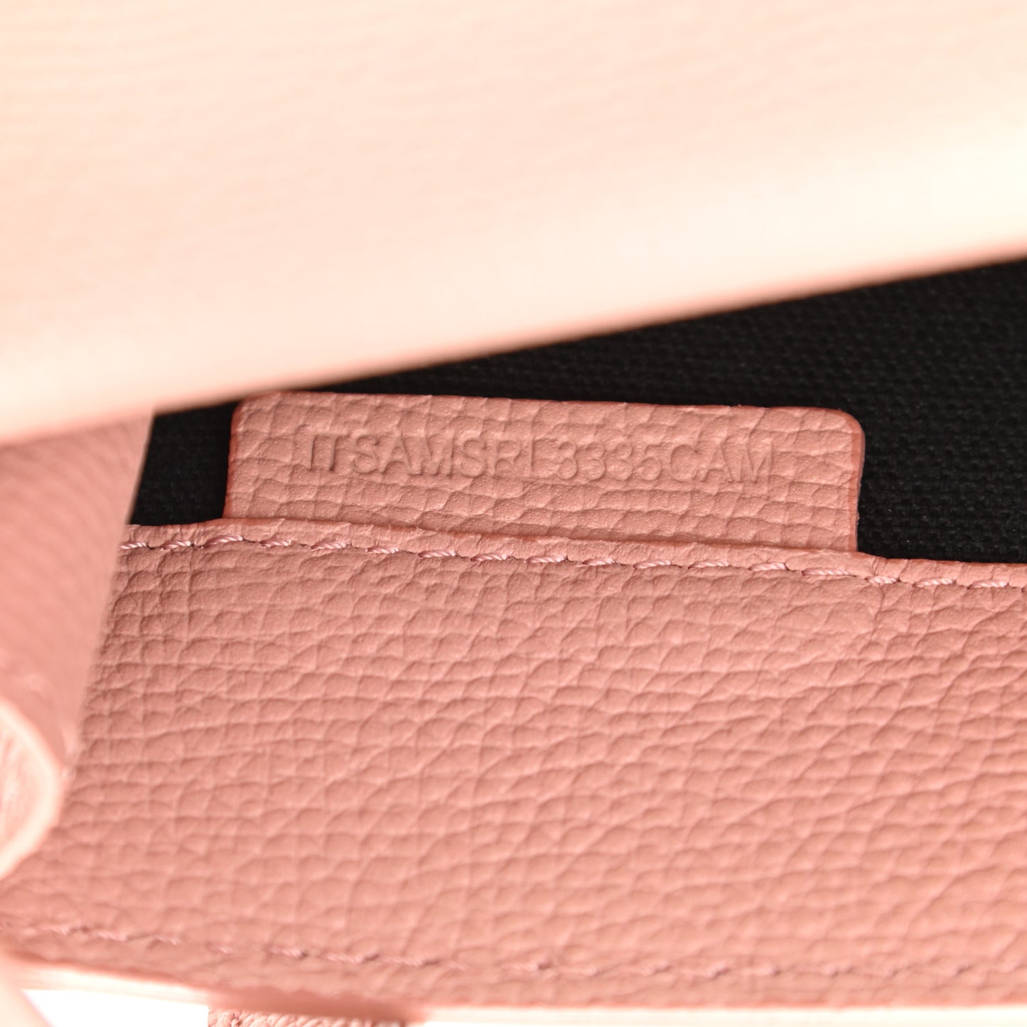 Grainy Calfskin Vintage Check Small Macken Crossbody Bag Ash Rose