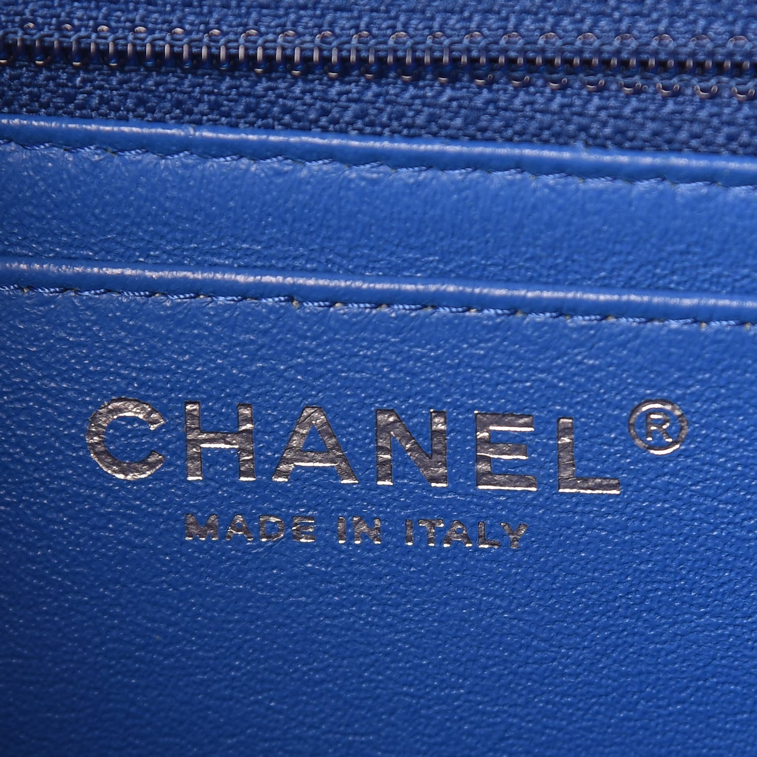 Chanel Caviar Quilted Mini Square Flap Blue 6 of 11