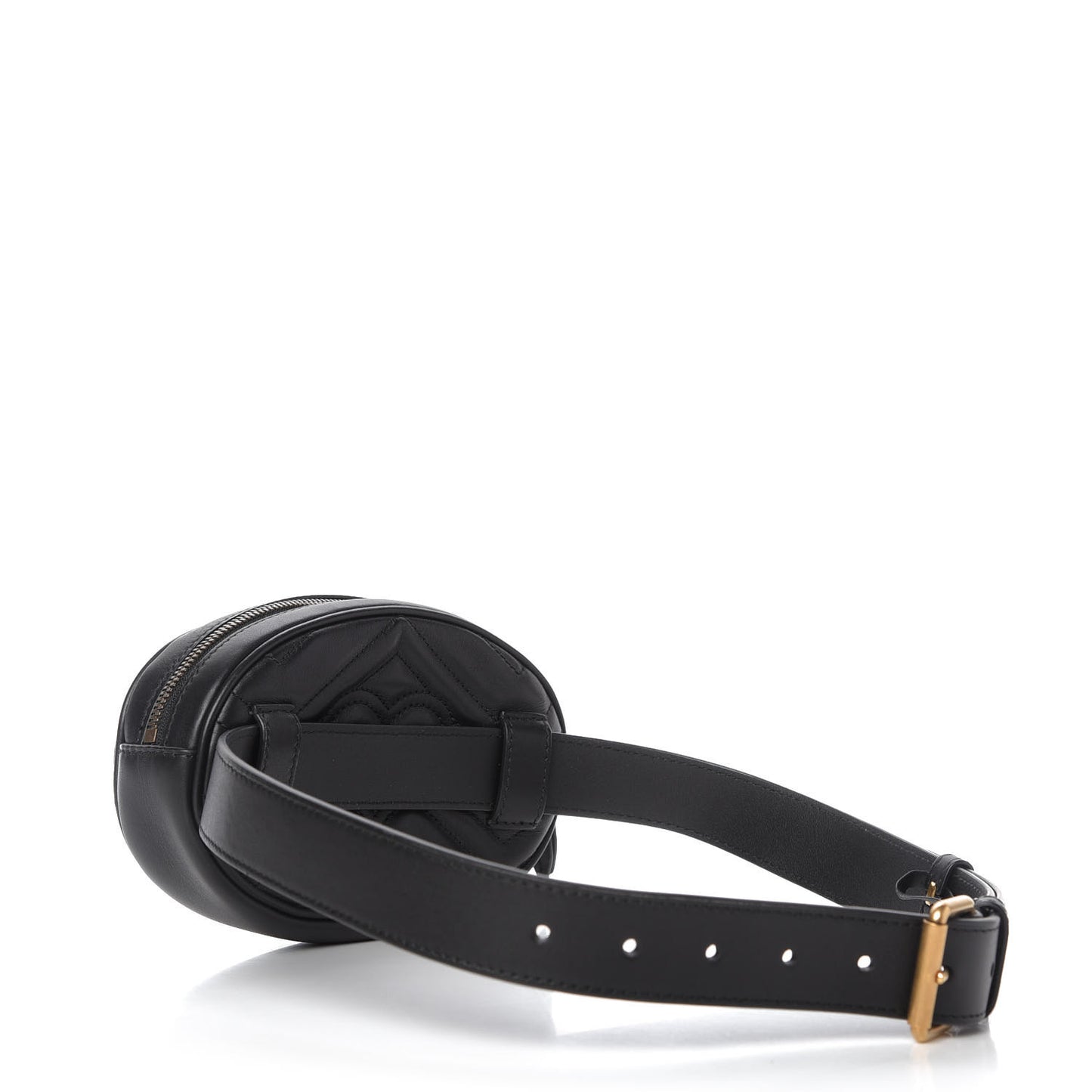 Calfskin Matelasse GG Marmont Belt Bag 75 30 Black