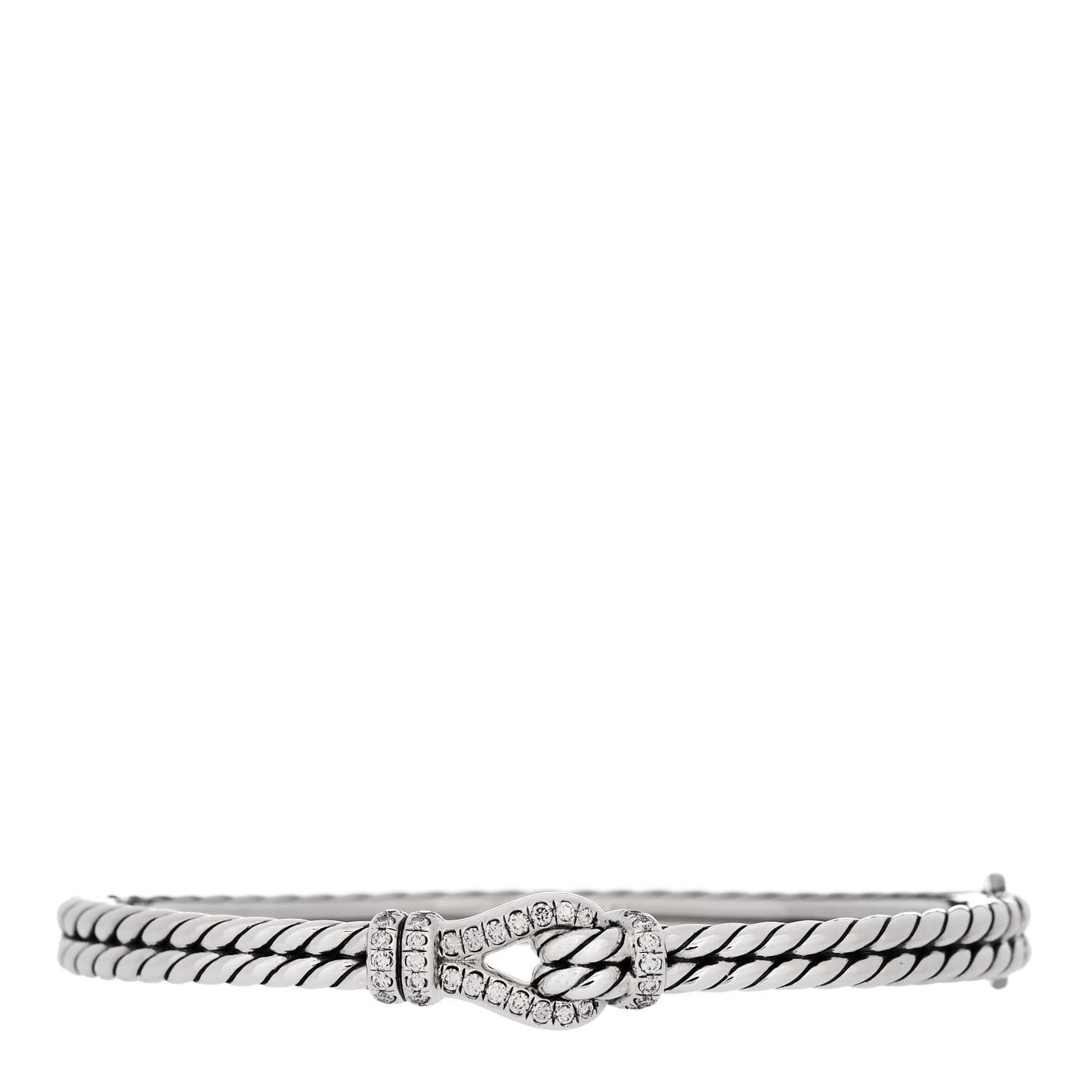 Sterling Silver Diamond 5.5mm Thoroughbred Loop Bracelet