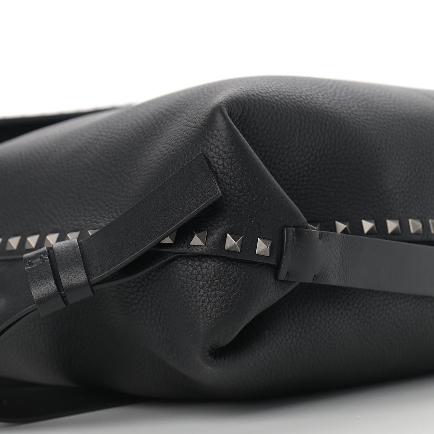 Valentino Garavani Grained Calfskin Rockstud Backpack Black 7 of 15
