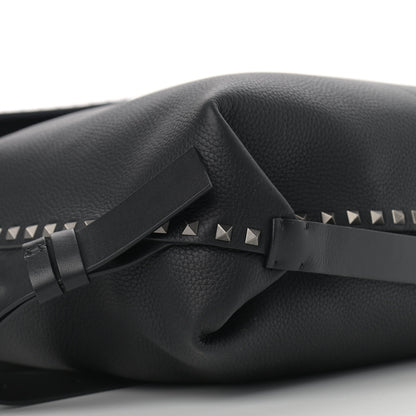 Valentino Garavani Grained Calfskin Rockstud Backpack Black 7 of 15