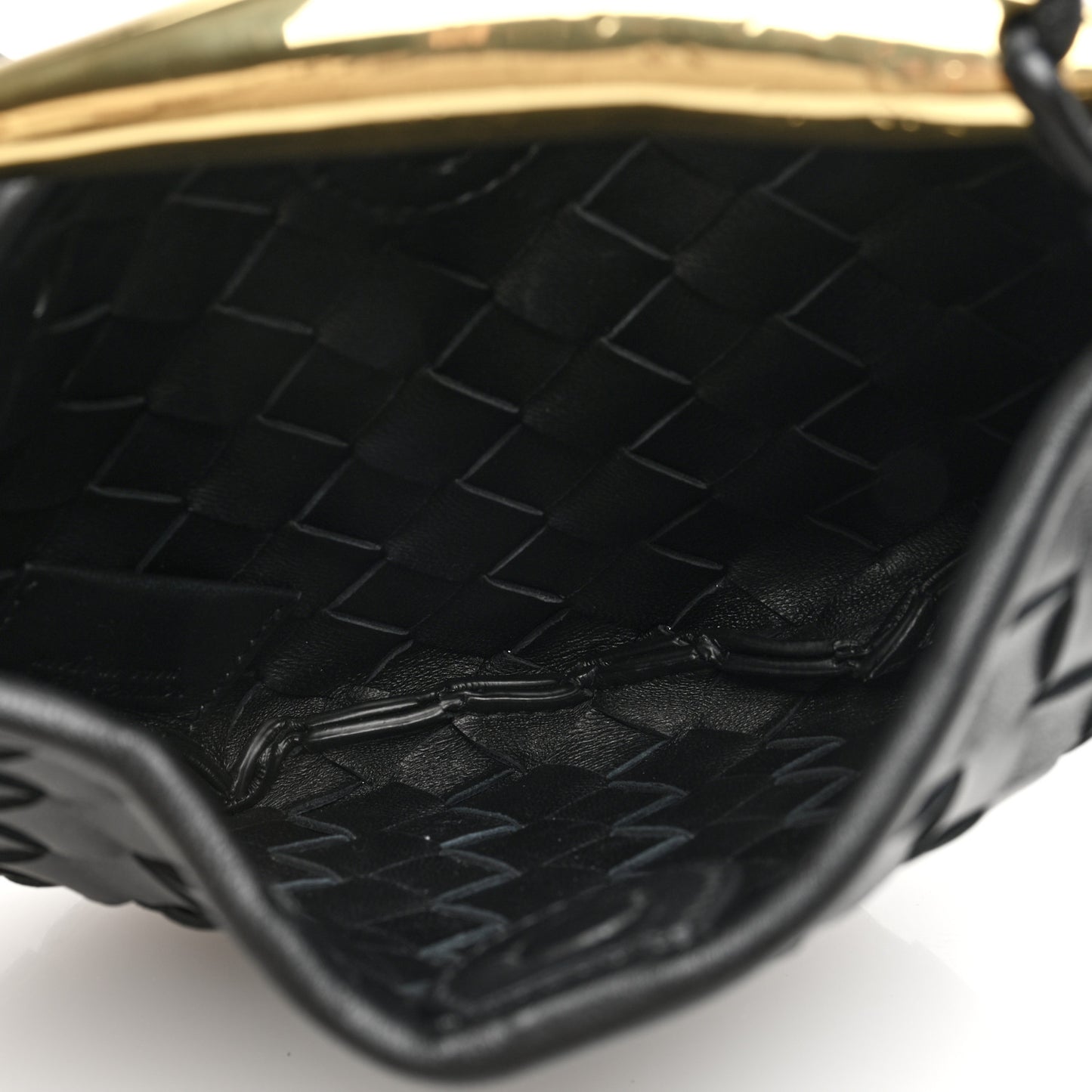 Nappa Intrecciato Mini Sardine Bag Black