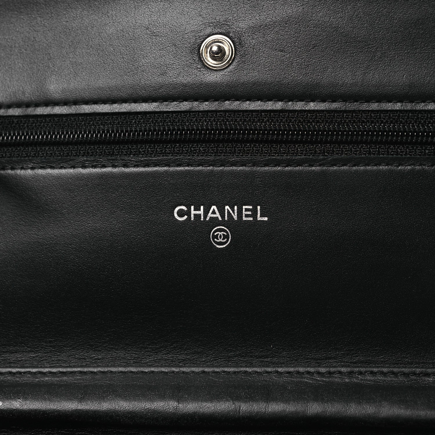 Chanel Caviar Timeless CC Wallet On Chain WOC Black 6 of 16