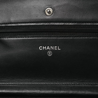 Chanel Caviar Timeless CC Wallet On Chain WOC Black 6 of 16