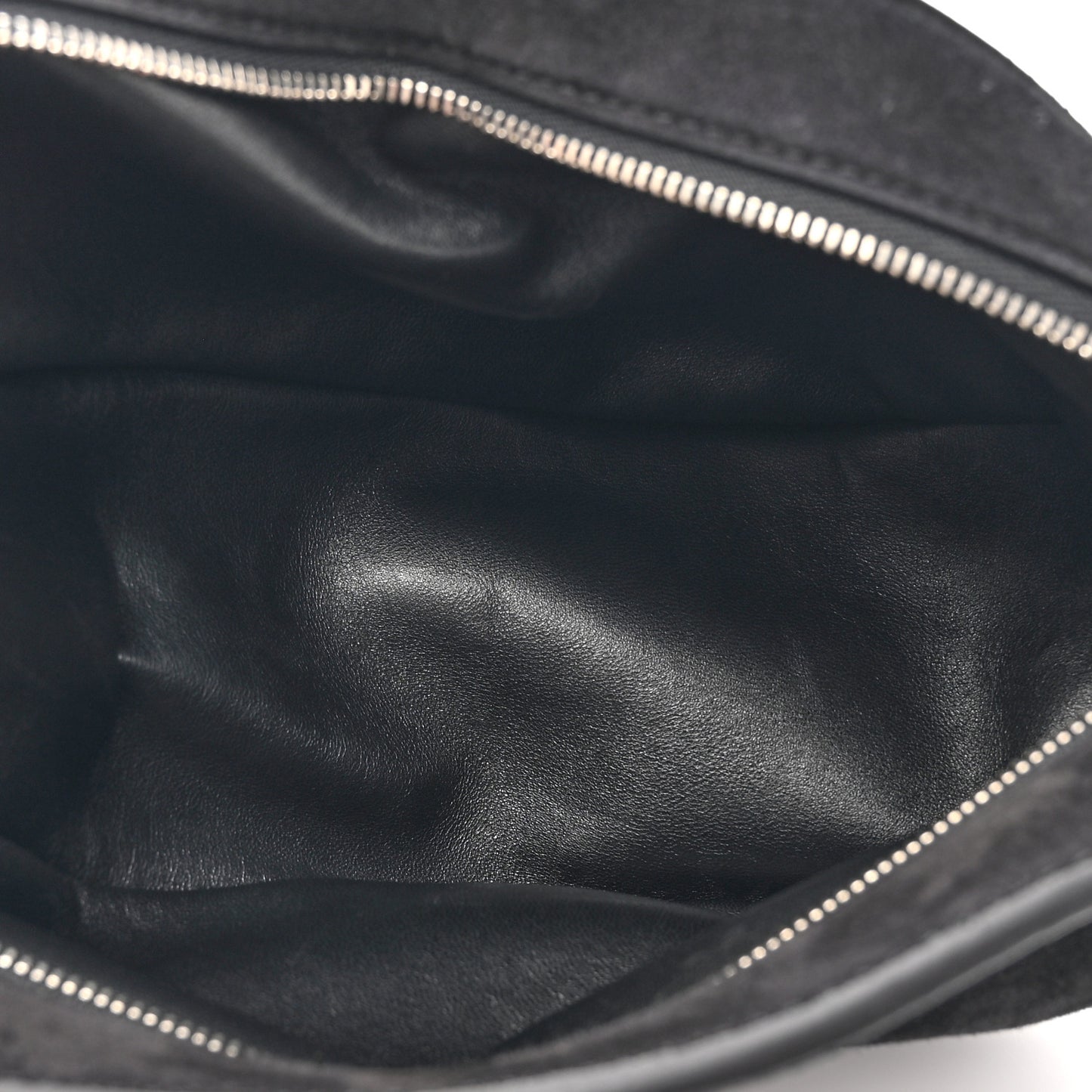 Suede Small Slouchy Banana Bag Black