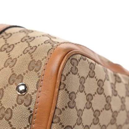 Gucci Monogram Vintage Web Medium Boston Tobacco 15 of 18